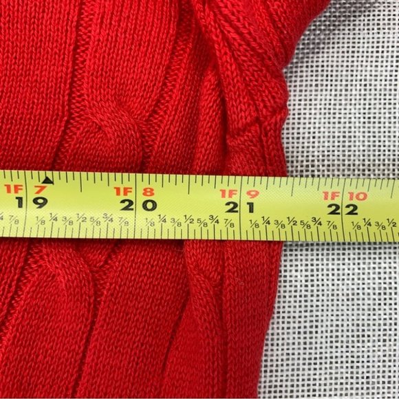Club Room Mens Cable-Knit Cotton Sweater Ablaze L - Picture 7 of 9